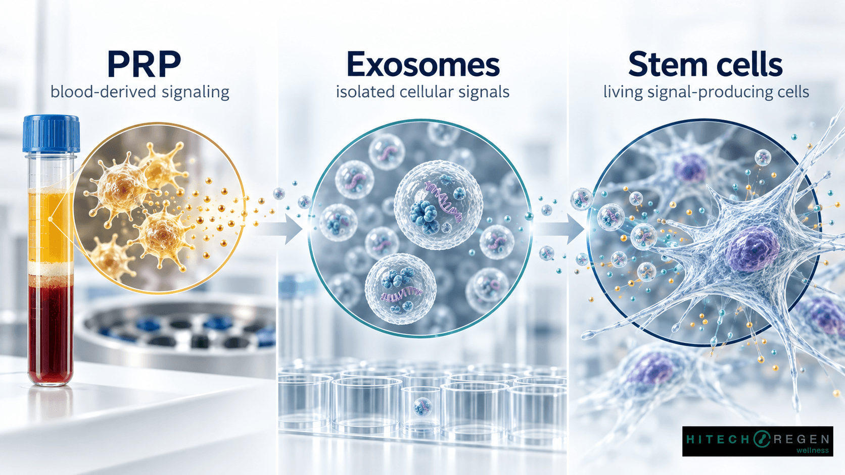 Exosomes vs Stem Cells vs PRP