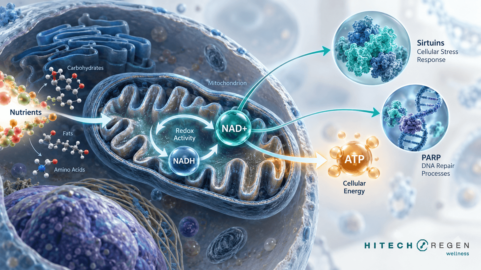 What NAD+ does in the body